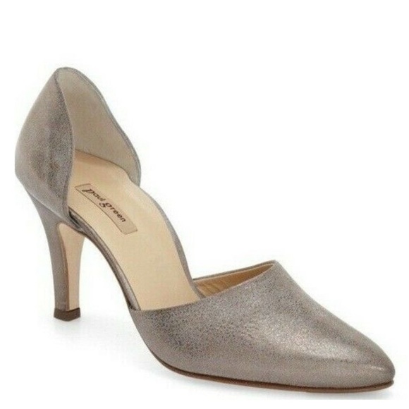 Paul Green Char D’orsay Pumps The Day Maker Smoked Brush Leather Heels SZ 6.5 - Picture 1 of 16